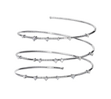 Mattia Cielo 3 Row Diamond and White Gold Wrap Bracelet