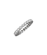 Sethi Couture Bezel Set White Diamond and White Gold Eternity Band