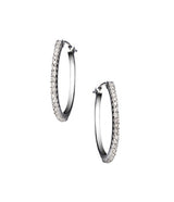 Sethi Couture White Gold Micro Prong Small Diamond Hoops