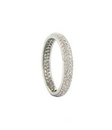 Sethi Couture White Gold and White Diamond 'Tire' Band